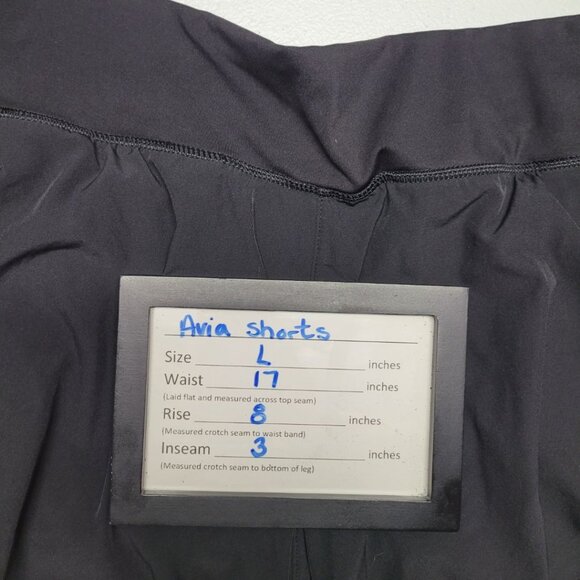 Avia Shorts Athletic Black Performance Luxury Womens Large Light Run Exercise - Picture 5 of 6